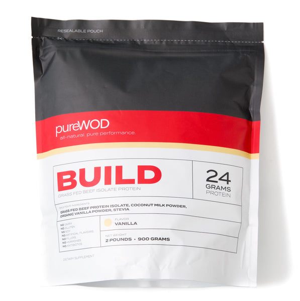 Vanilla pureWOD BUILD Grass Fed Beef Protein