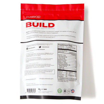 28% Off BUILD Beef Isolate Protein