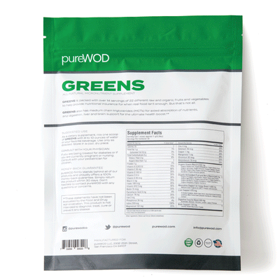 pureWOD GREENS 12 Pack