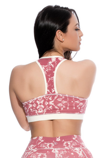 Blush Print Sports Bra