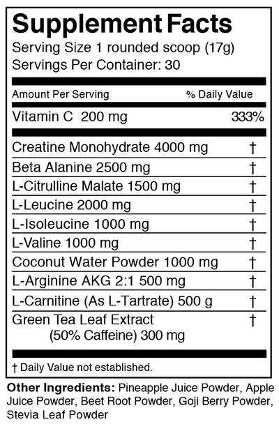 pureWOD PRE All-Natural Pre-Workout