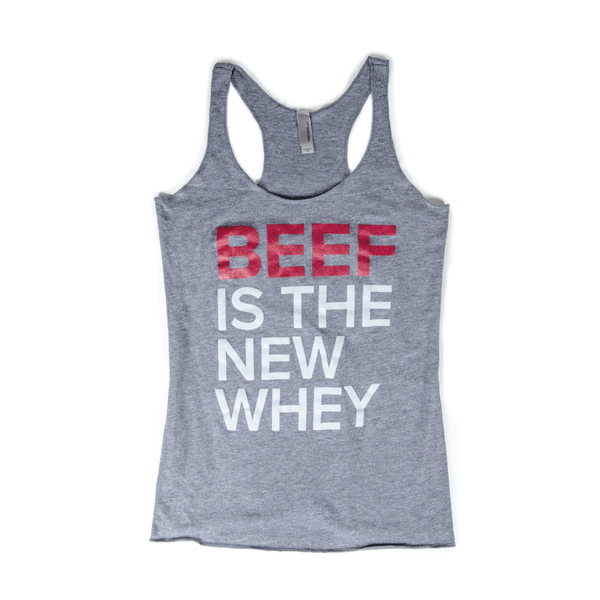 pureWOD BEEF IS THE NEW WHEY Women's Tank